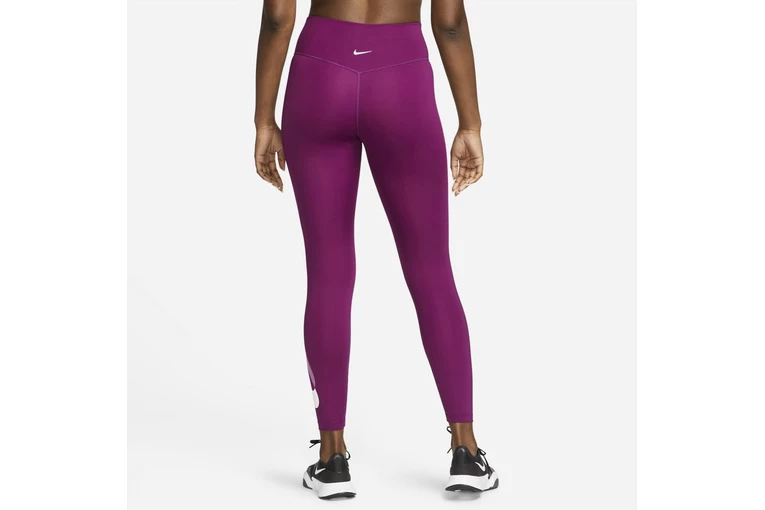 Nike Dri-FIT Swoosh Run 7/8-legging Paars Dames 4 Nike Dri-FIT Swoosh Run 7/8-legging Paars Dames - Afbeelding 2